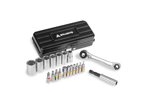 Granite Design Duet skrallesett kompakt verktøy for sykkel og hjem 