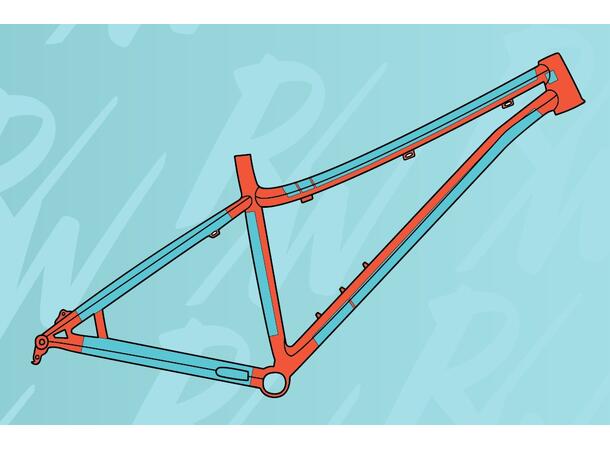 RideWrap covered protection -stål mtb gloss gjennomsiktig