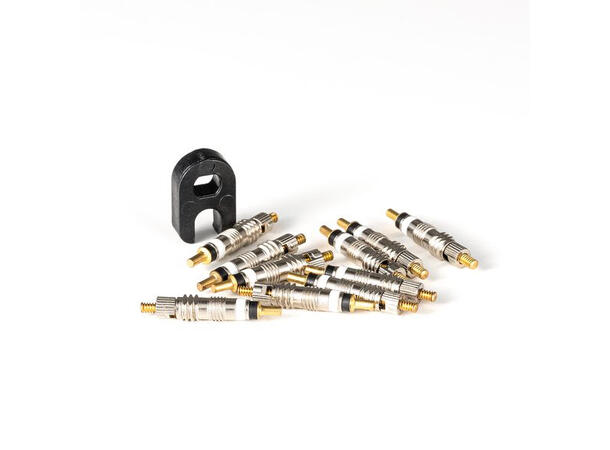 Granite Design Presta Valve Core ekstra ventilkjerne, 10 pack 