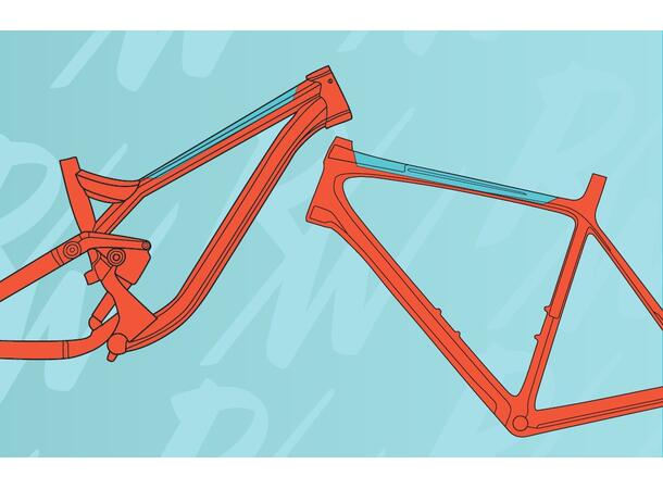 RideWrap essential protection -toptube matte gjenomsiktig