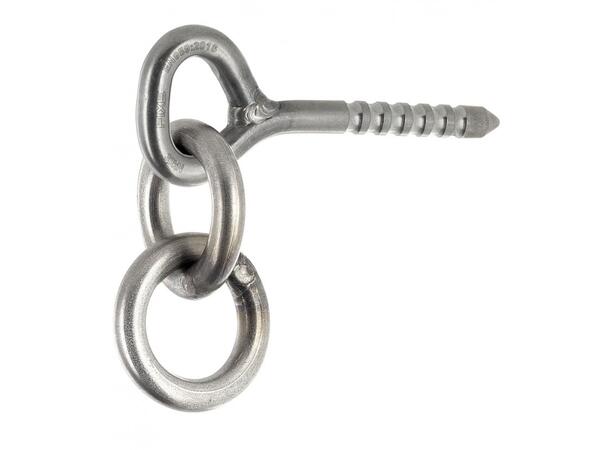 Fixe C belay station glue in w. double ring 316l - Limbolt