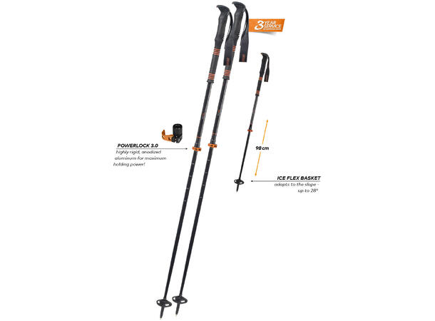 Komperdell Carbon C2 Ultralight orange 