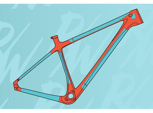 RideWrap covered protection -hardtail matte gjenomsiktig