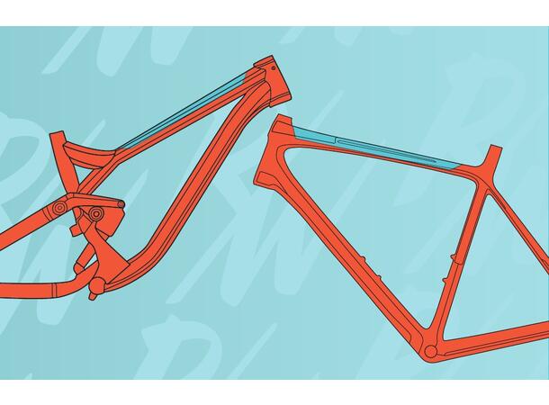 RideWrap essential protection -toptube gloss gjennomsiktig