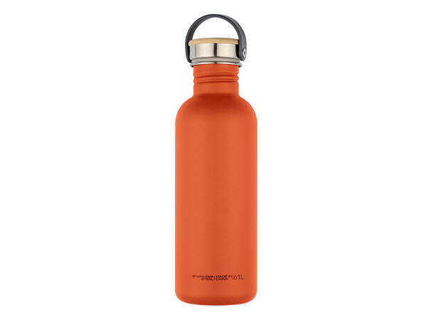 Corto Steel Bottle Bamboo Cap 1,0l terracotta 