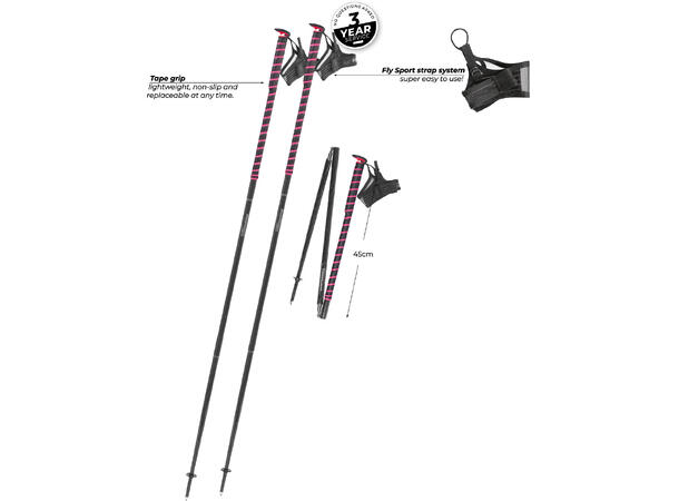 Komperdell FXP Composite Trail pink 110cm 
