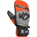 Reusch Worldcup Warrior GS Junior Mitten black/silver/fluo red 5 