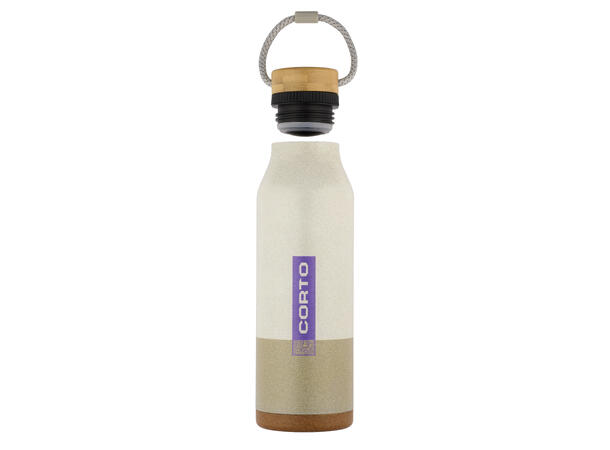 Corto Insulated Bamboo Bottle 0,7l chalk white 