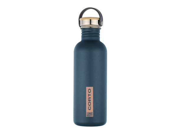 Corto Steel Bottle Bamboo Cap 1,0l duck blue 