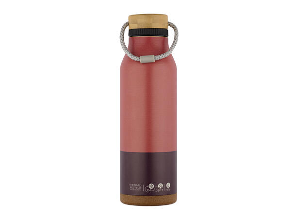 Corto Insulated Bamboo Bottle 0,7l terracotta 