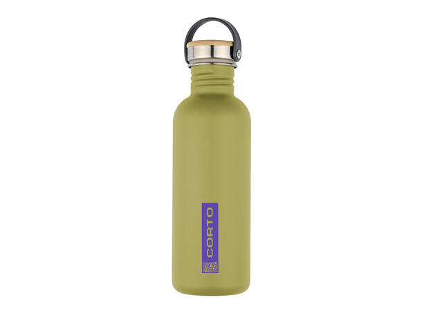 Corto Steel Bottle Bamboo Cap 1,0l clay 