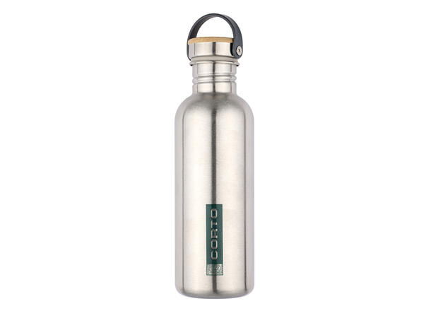 Corto Steel Bottle Bamboo Cap 1,0l natural 