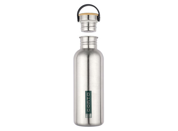 Corto Steel Bottle Bamboo Cap 1,0l natural 