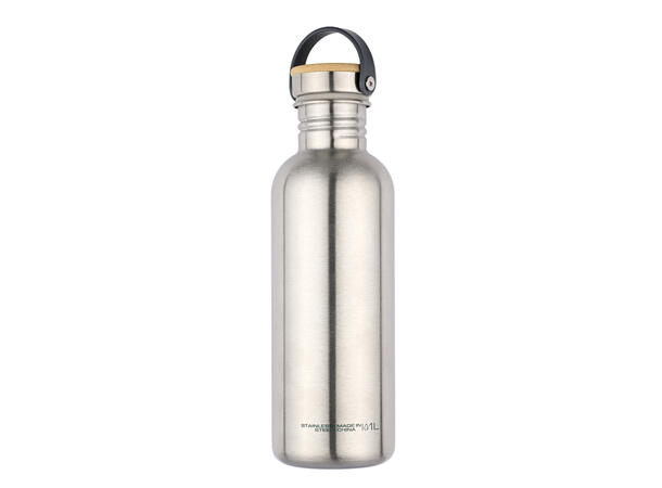 Corto Steel Bottle Bamboo Cap 1,0l natural 