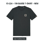 Moon 159 Badge T-shirt heather grey S 