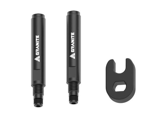 Granite Design Presta Valvestem Extender ekstra ventilstamme, par 60mm 