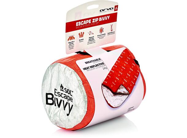 Arva Bivy Escape Zip nødbivuakkpose for 1 person, foret