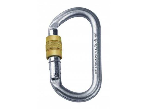 Singing rock oval karabiner.