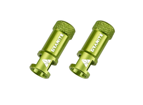 Granite Design Juicy Nipple green ventilhette med verktøy for ventilkjerne 