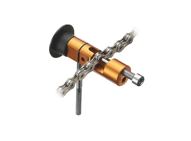 Granite Design Stash Chain Tool orange kjedekutter som lagres i styret 